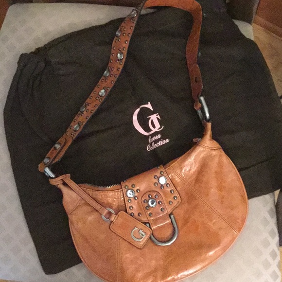 Guess Collection Studded Bag with Tassel & Dust Bag - Picture 3 of 9